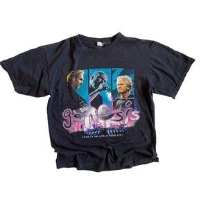 Genesis 2007 Turn It On Again World Tour Tee Size M Black Band Merch Concert Y2K